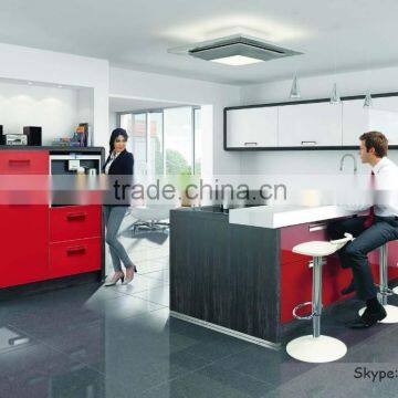 Zhihua 3D Imported Acrylic Edge Modular Kitchen Cabinet Color Combination Kitchen Cabinets for Wholesale