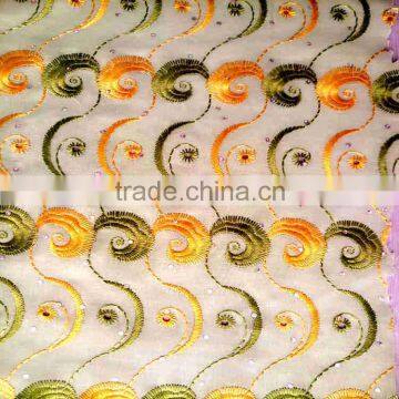 China Supplier Modern Heavy Embroidery Work Allover Fabric