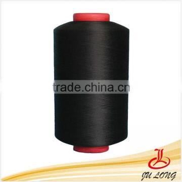 100% Polyester yarn RAW yarn raw black polyester RAW twisted warp yarn