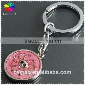 embossing metal custom keychain