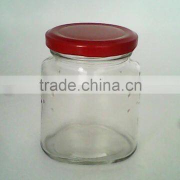 Hot-selling high white glass pickle jar customized