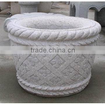Big Outdoor Garden Natural Stone Flowerpot