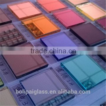 Colorful looking glass, mirror glass