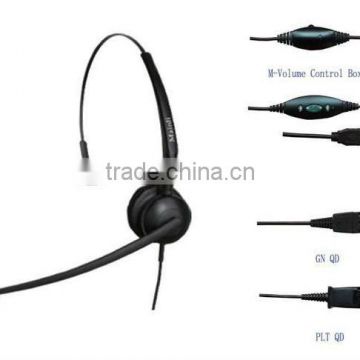 USB headphone with microphone & QD & volume control OEM/ODM