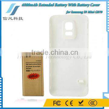 6500mAh 3.85V for Samsung S5 Mini Extended Battery With Battery Cover