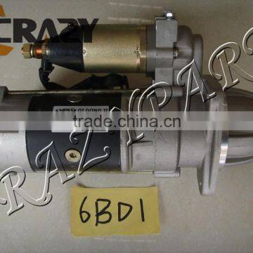 Diesel engine 6BD 1start motor ,excavator spare parts,6BD1 engine parts