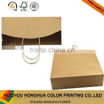Wholesale custom logo kraft paper bag packaging shopping bag