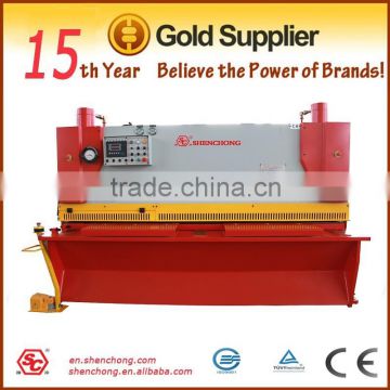 2015 New Design QC12Y-6x2500 Hydraulic Aluminum Plate Swing Beam Cutting Machine