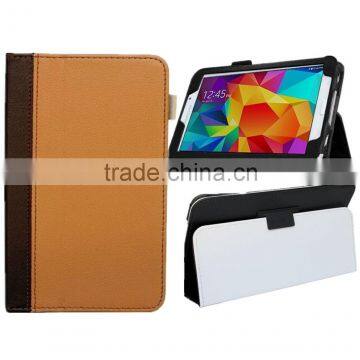 Ultra thin antishock folio stand leather case for Tab 2 7 inches tablet case