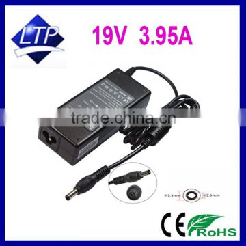 75W 19V 3.95A 5.5*2.5mm power supply for Toshiba satellite A60 A100 PA3715E-1AC3 adapter PA3468E-1AC3 laptop charger