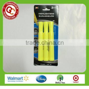high quality 3 pcs jumbo highlighter pen for kids