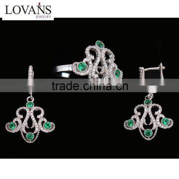 Sterling Silver Latest Designs Emerald Ring Wholesale China Factory TZ-0229