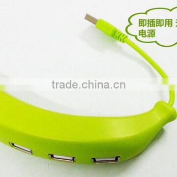 Cute 4 Port Hub High-Speed USB 2.0 Humanoid Splitter Cable Adapter for Laptop PC