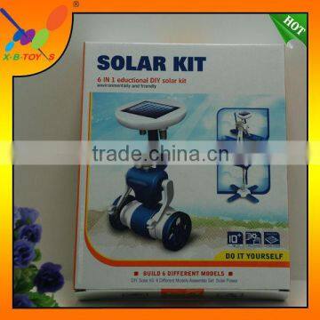 2014Solar toys DIY 6 in 1 new(the third generation), Educational assembly Solar power Kit, solar Toy.