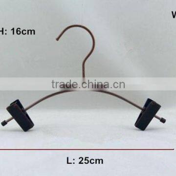 Creative Copper Metal Clips Hanger for Pants, Wire Skirt Hanger photo-6