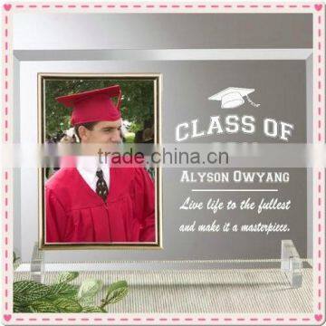 Personalized Glass Graduation Picture Frame For Memory Souvenir