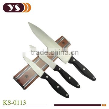 3pcs POM handle knife set with knife bar