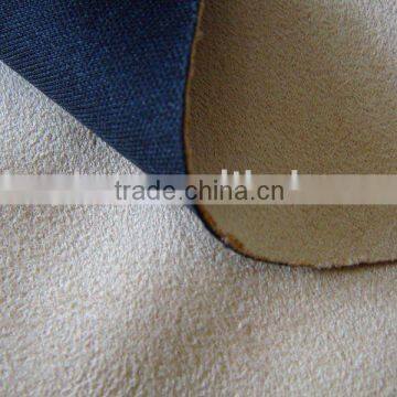 suede fabric bonding with knitted fabric