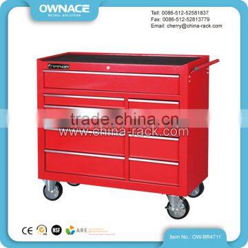 42'' Garage&Warehouse Steel Roller Tool Cabinet Storage Trolley with Door