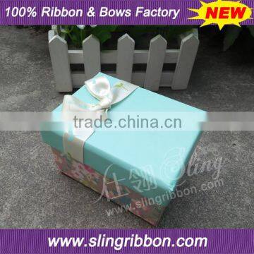 2016 New Design Custom Satin Ribbon Bow Tie Packaging box