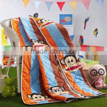 China wholesale colorful kids cartoon quilt, custom printed quils,quilted bedspread