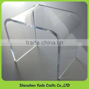 China acrylic factory handmade acrylic table, lucite small clear occasional tables