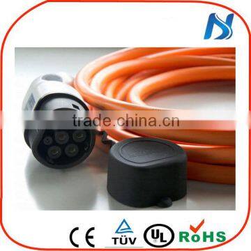 Isolated Ground Grounding ev charge plug single phase 32a type 2 cable iec 62196
