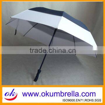 Durable Windproof Fiberglass Auto Open Straight Golf Umbrella