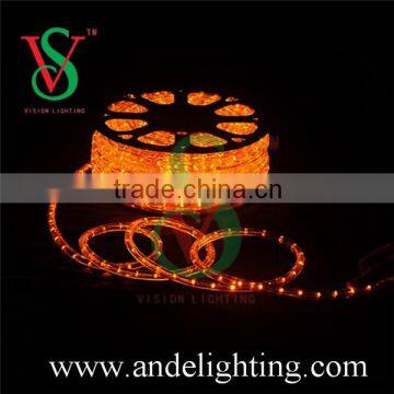 China factory high quality super bright PVC full cooper wire LED rope light for building