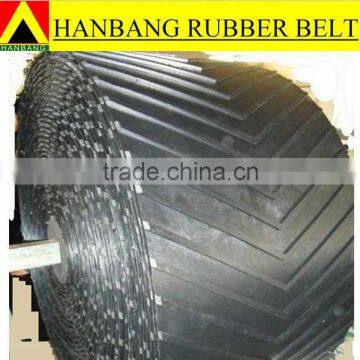 PVC chevron rubber conveyor belt