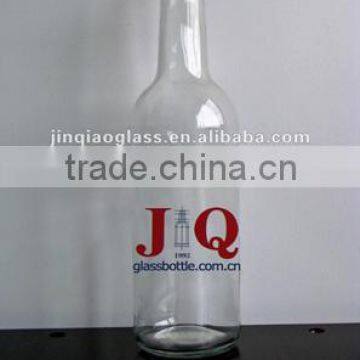 750ml round glass liquor bottle