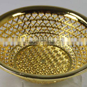 Top Quality Gold Colour Electroplate Hollow Out Busket