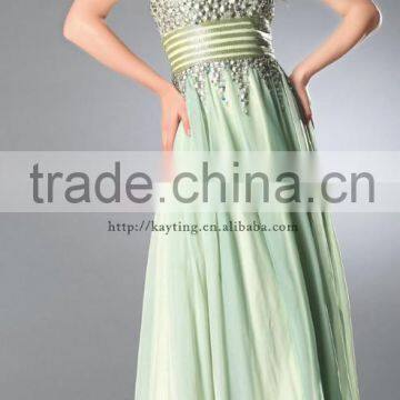 Beautiful Simple Guangzhou Turquoise Wedding Dress Imported From China photo-2
