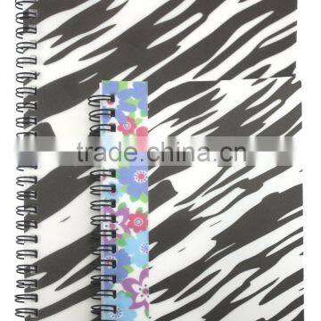 Custom size pp cover spiral wire note book