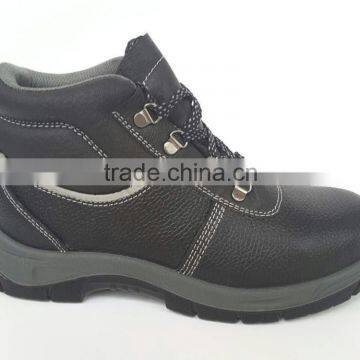 Gaomi Factory Pu Sole Leather Safety Men Shoes Steel Toe Cap