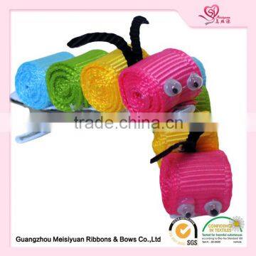 Handmade colorful animals ribbon hair clips for kids