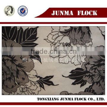 Manufacturer China Flock Print Ptinting Fabric for Velvet Sofa Set