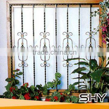 wrought iron window grill color