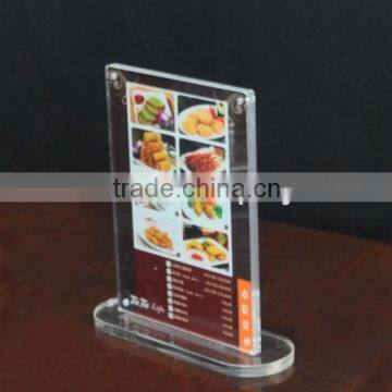 L / Tshape Acrylic Sign Holder a5 Size Acrylic Menu Holder photo-2