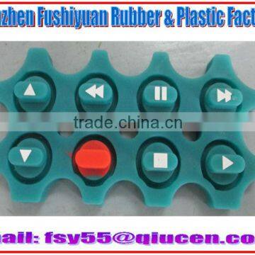 Remote Control Conductive Rubber Keypad / Silicone Rubber Keypad For Calculator / Silicone Rubber Keypad For Electronics