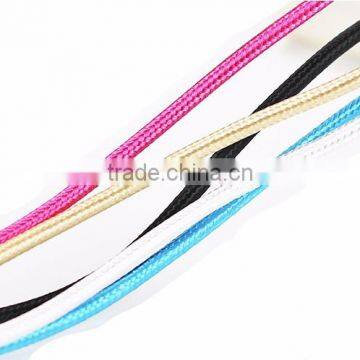 Nylon Woven USB Cable for V8 Usb Cable Pigtail for Samsung Andriod Phone Cable