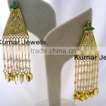 Emerald Long earrings