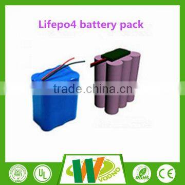 High quality lifepo4 battery pack 12v battery pack for solar battery