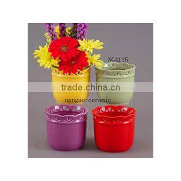 ceramic flower pot home decor