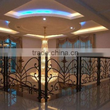 round interior wrought iron railing