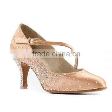 gold elegant women modern shoes cheap price with high quality