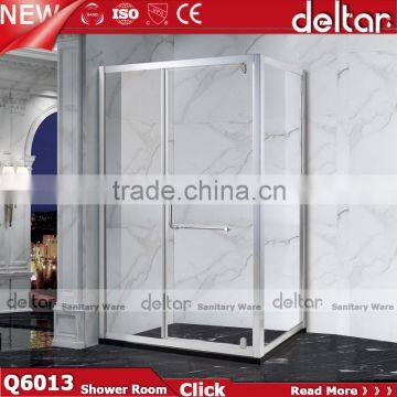 Two Sliding Doors Aluminum Shower Room 6mm/8mm Square Sliding Shower for Hotel Shower Cubicle photo-5
