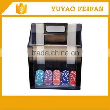 plastic transparent small box for poker chip set