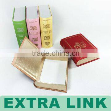 Luxury High Quality Custom Logo Print Novelty Paperboard Fake Book Shaped Storage Box