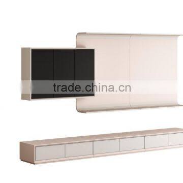 Hot selling newest design tv cabinet and wall cabinet for living room furniture